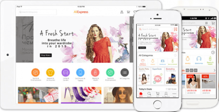 Приложение Aliexpress на любые мобильные устройства