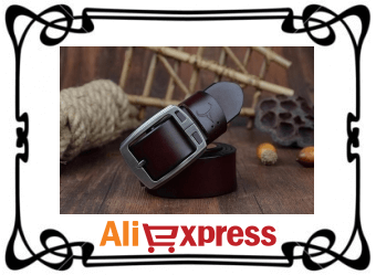 Стильный мужской кожаный ремень с AliExpress