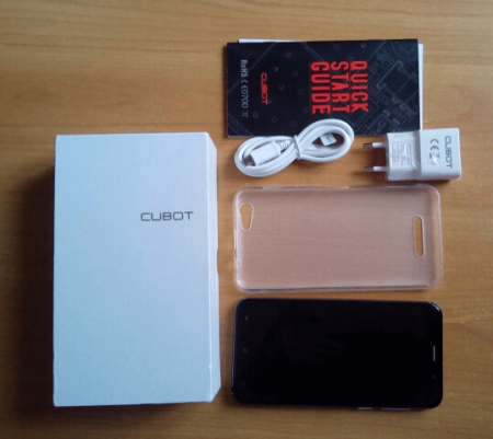 Мобильный телефон Cubot Note S на фото (коробка)