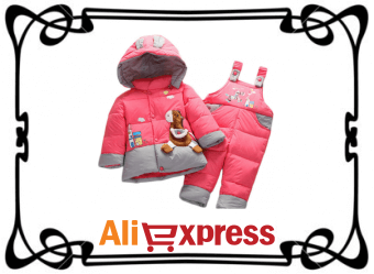 Детский зимний комплект одежды с AliExpress