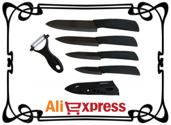 Набор кухонных ножей и овощерезка с AliExpress
