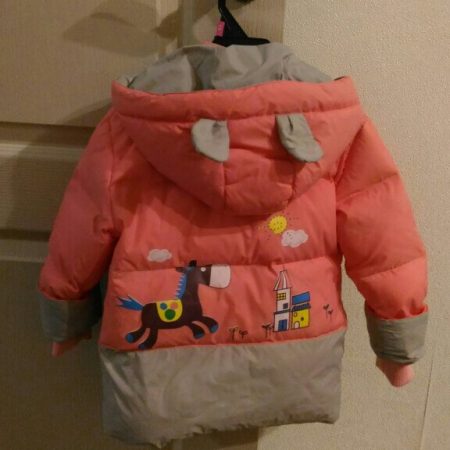 Детский зимний комплект одежды с AliExpress сзади