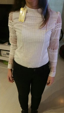 Женская блузка с длинным рукавом с AliExpress на мне