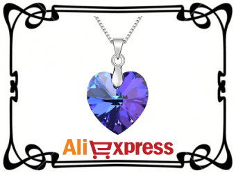 Ожерелье с подвеской “Сердце” с AliExpress