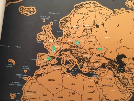 Карта мира со стираемым слоем с AliExpress страны