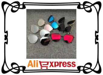 Стильные женские солнцезащитные очки с AliExpress