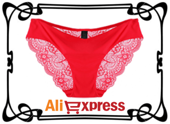 Женские сексуальные кружевные трусики с AliExpress