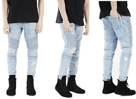 Модные мужские джинсы весна-лето с AliExpress на картинке