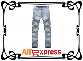 Модные мужские джинсы весна-лето с AliExpress