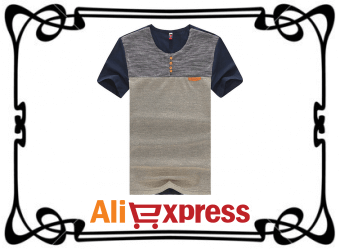 Мужская летняя футболка с AliExpress