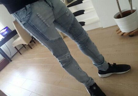 Модные мужские джинсы весна-лето с AliExpress на мне