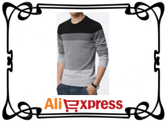 Стильный мужской пуловер с AliExpress