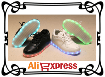 Светодиодные кроссовки для девушек и парней с AliExpress