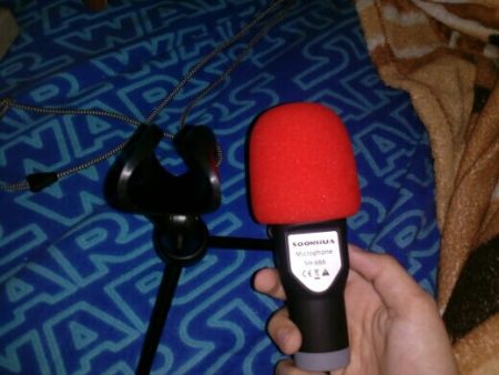 Конденсаторный студийный микрофон с AliExpress вид